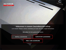 Tablet Screenshot of bayerer-lacksysteme.de